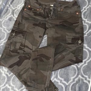 True Religion camo skinny denim